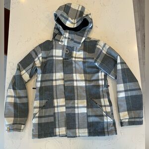 Bonfire Snowboarding Company Women’s Plaid Snowboard Jacket Coat